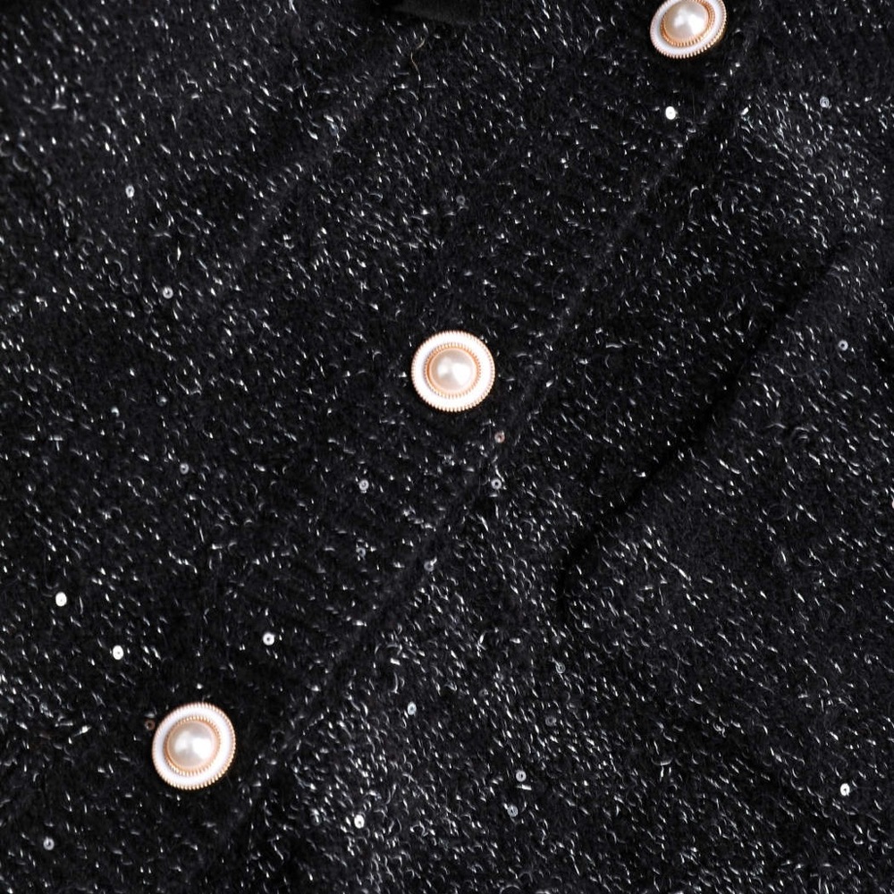 Cider Sprinkled In Fairy Dust Black Cardigan Sz Medium - Picture 5 of 9